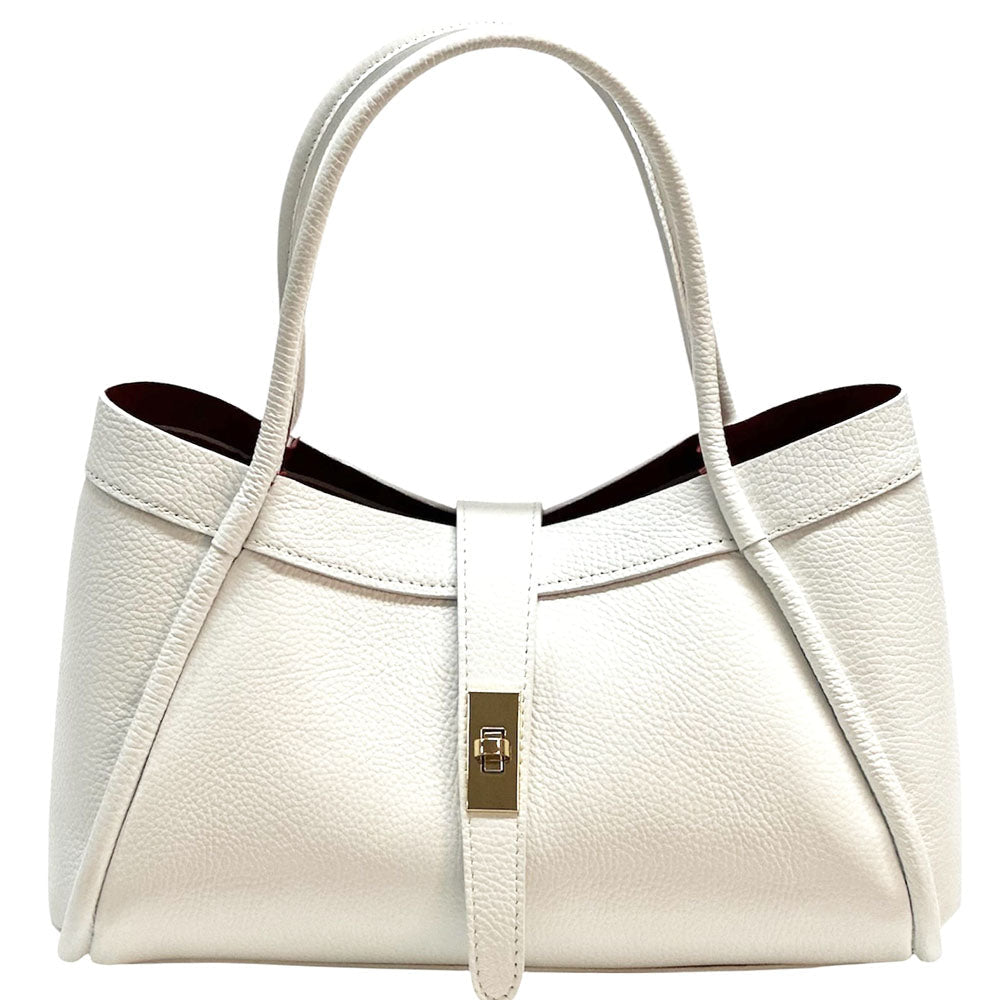 Ottilia Grande Cow Leather Shoulder Bag - Leather Italiano