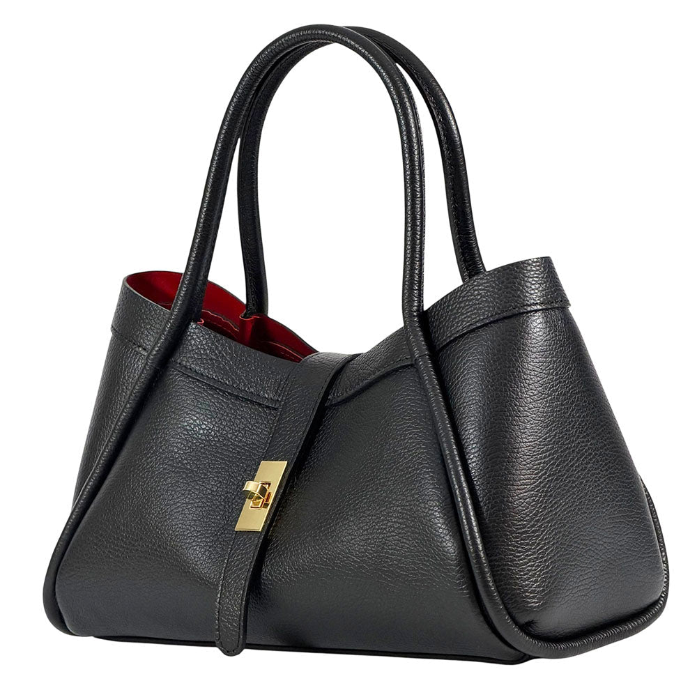 Ottilia Italian Leather Handbag - Leather Italiano