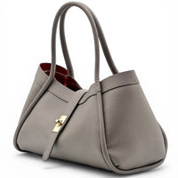 Ottilia Italian Leather Handbag - Leather Italiano