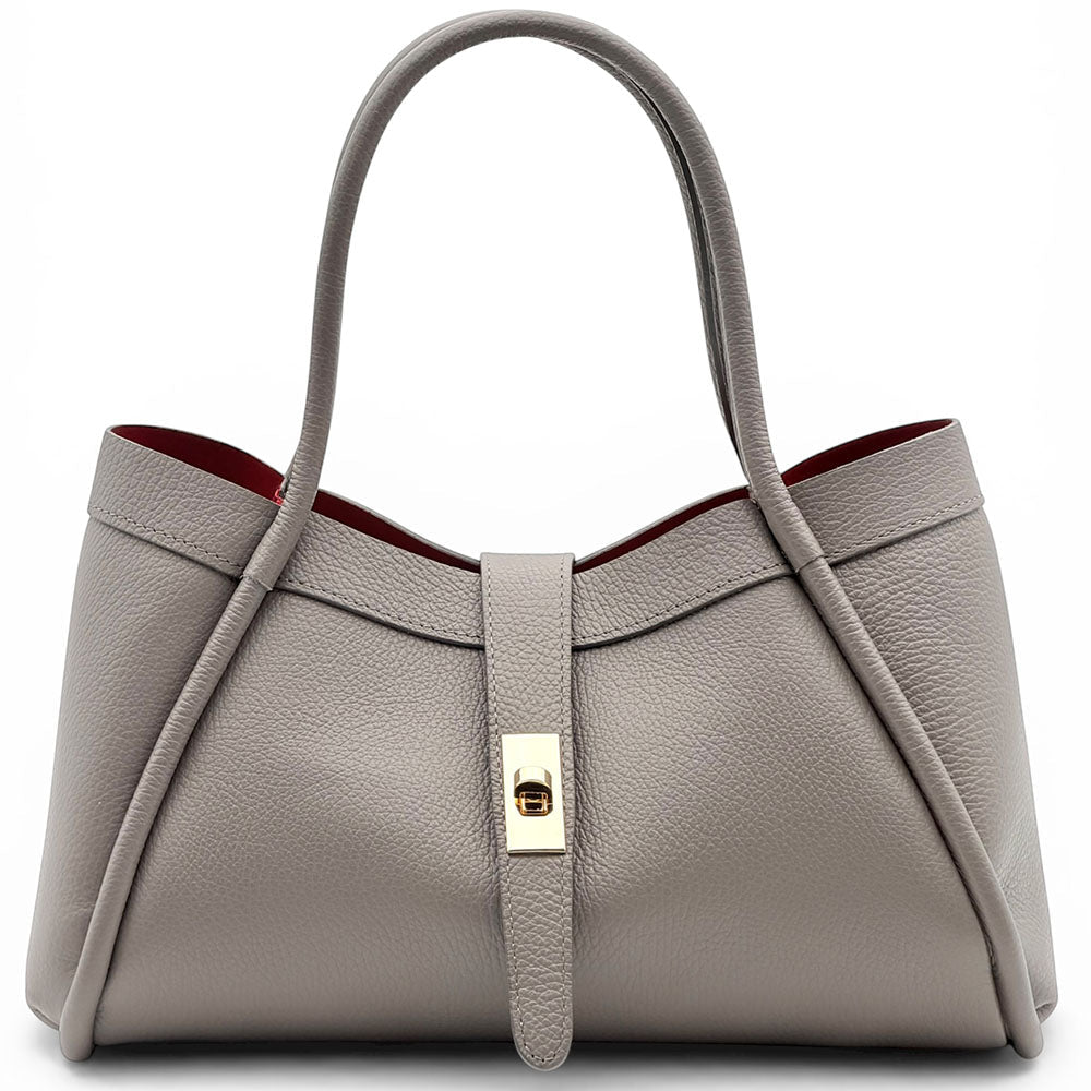 Ottilia Italian Leather Handbag - Leather Italiano