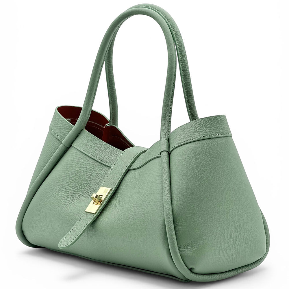 Ottilia Italian Leather Handbag - Leather Italiano