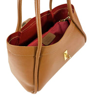 Ottilia Italian Leather Handbag - Leather Italiano