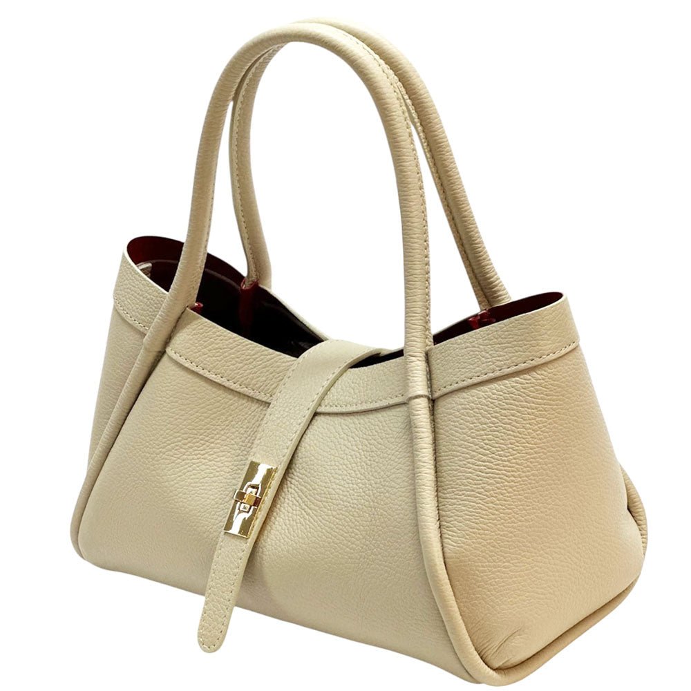 Ottilia Italian Leather Handbag - Leather Italiano