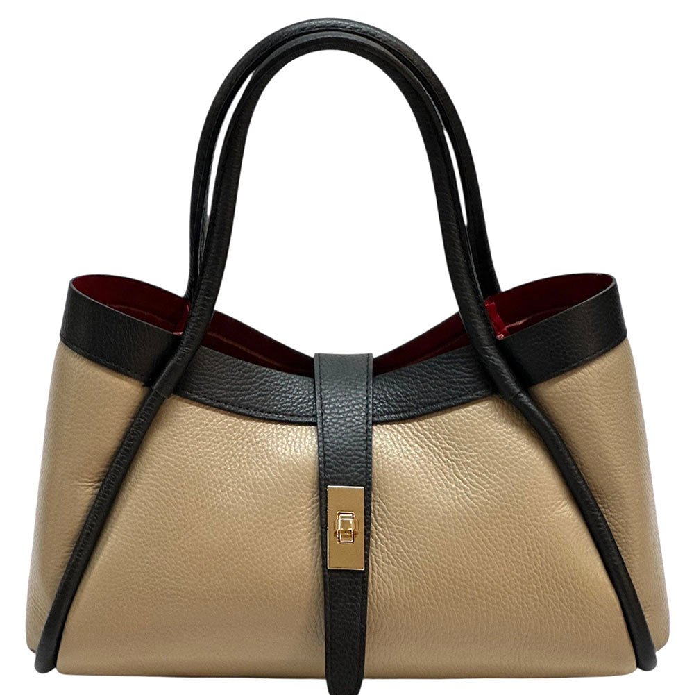 Ottilia Italian Leather Handbag - Leather Italiano