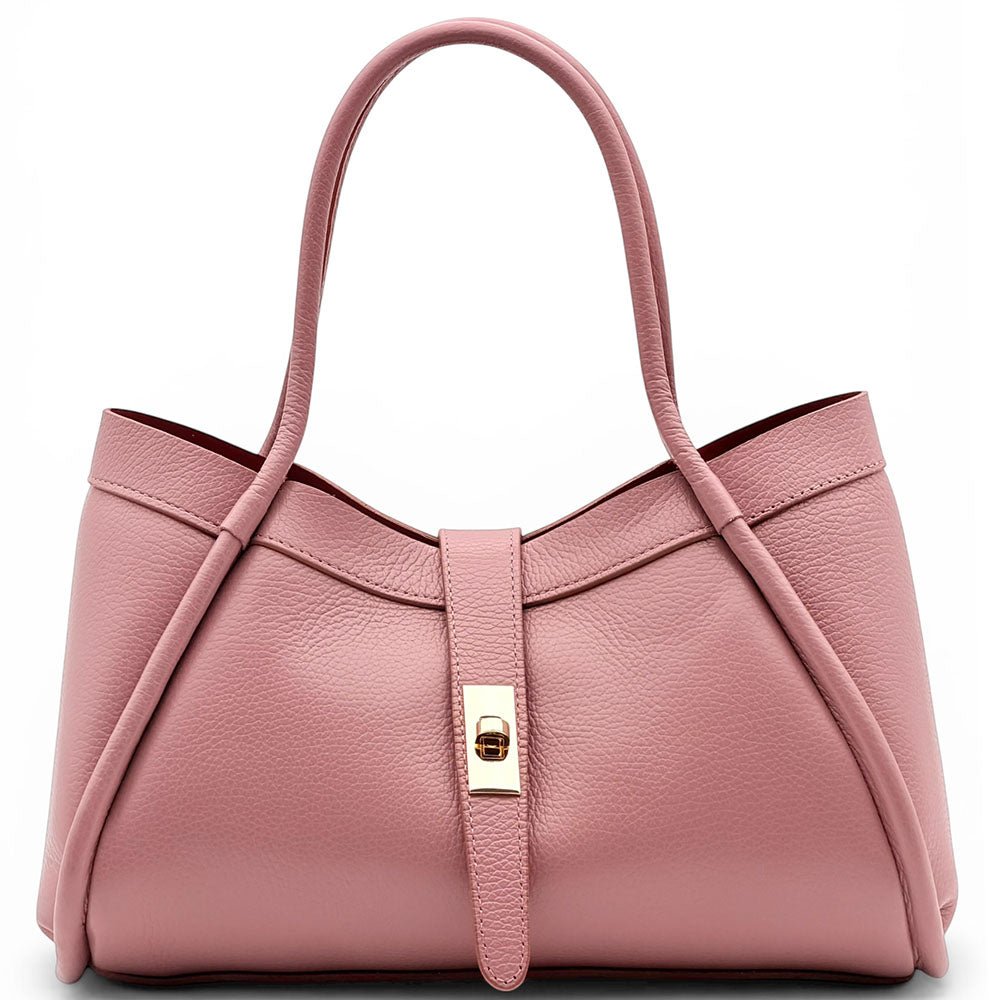 Ottilia Italian Leather Handbag - Leather Italiano