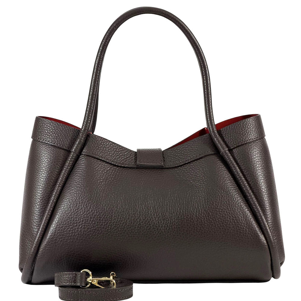 Ottilia Italian Leather Handbag - Leather Italiano