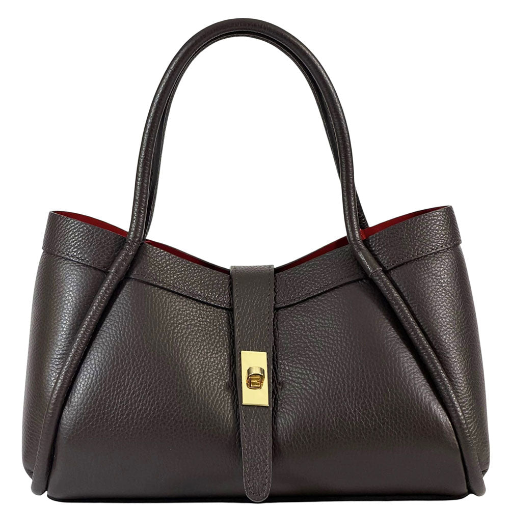 Ottilia Italian Leather Handbag - Leather Italiano