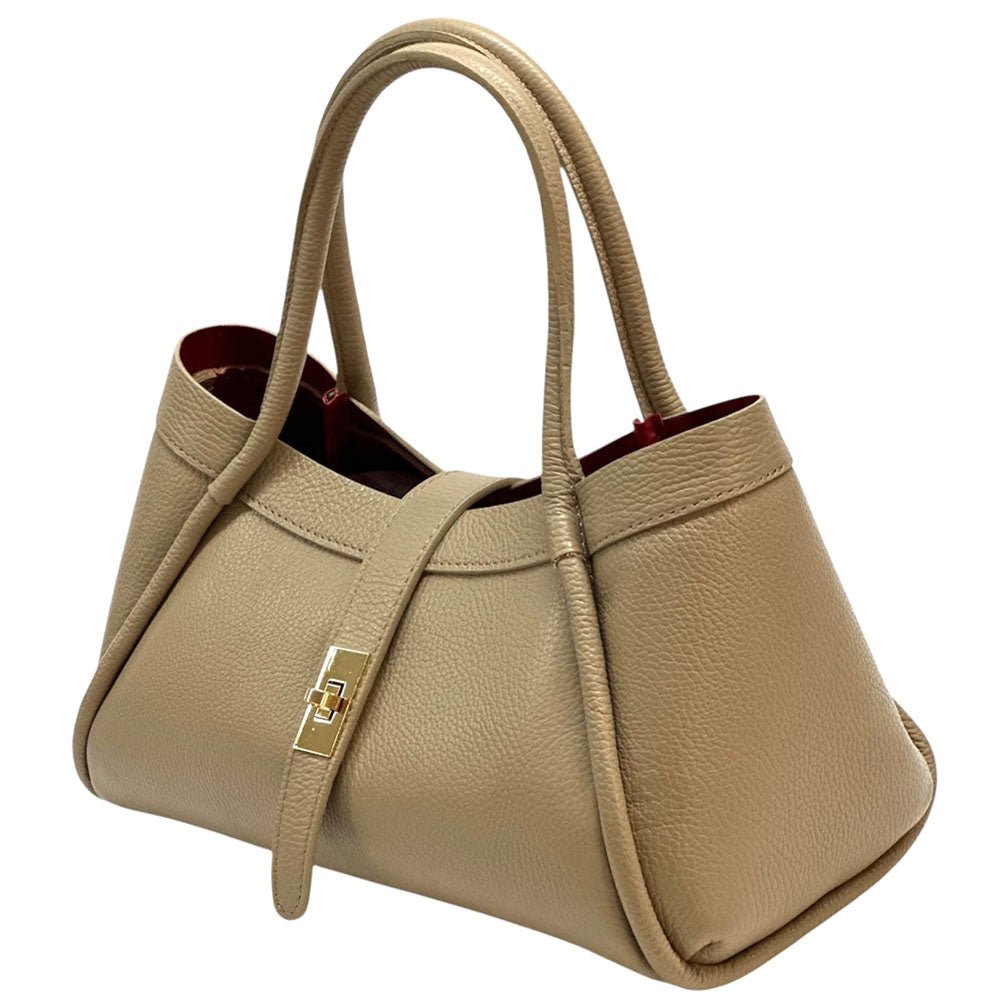 Ottilia Italian Leather Handbag - Leather Italiano