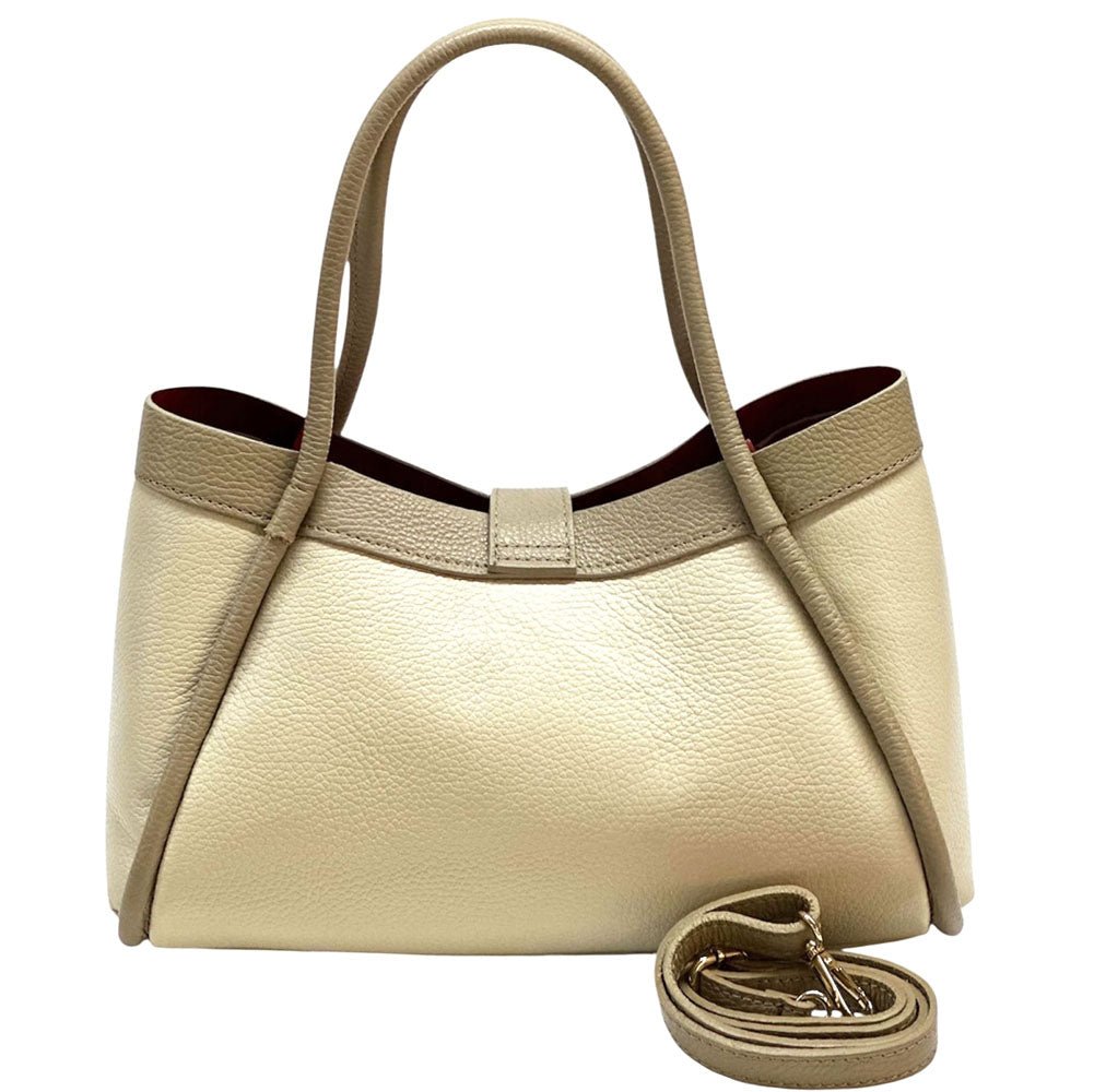Ottilia Italian Leather Handbag - Leather Italiano