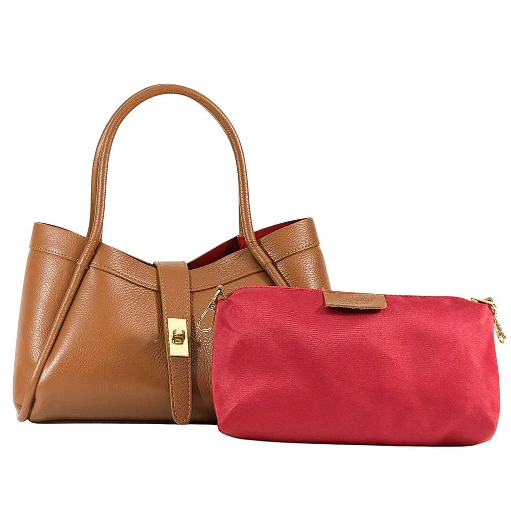 Ottilia Italian Leather Handbag - Leather Italiano