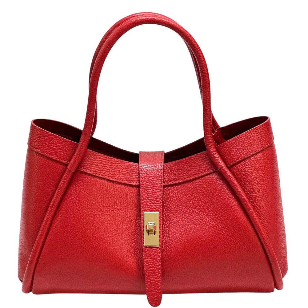 Ottilia Italian Leather Handbag - Leather Italiano
