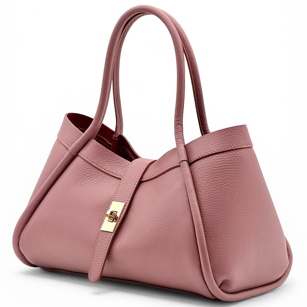 Ottilia Italian Leather Handbag - Leather Italiano