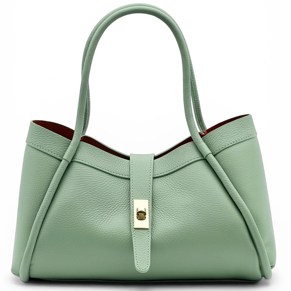 Ottilia Italian Leather Handbag - Leather Italiano