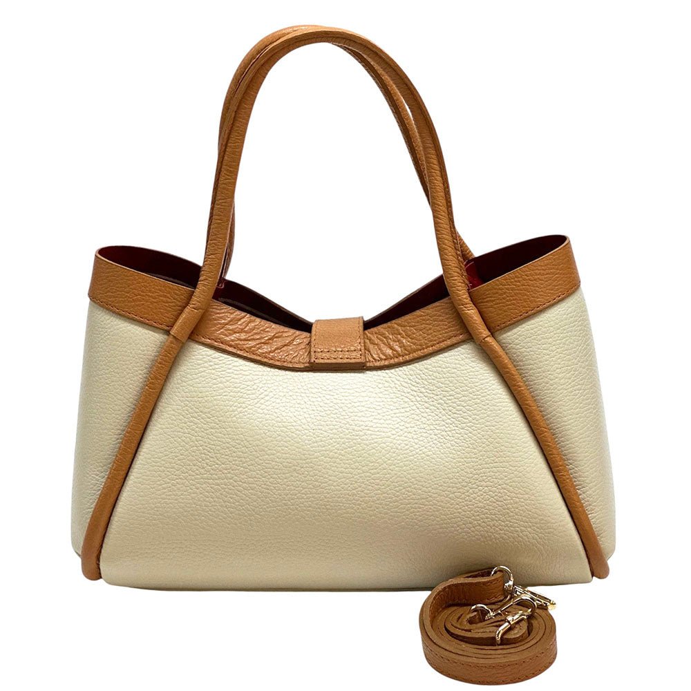 Ottilia Italian Leather Handbag - Leather Italiano