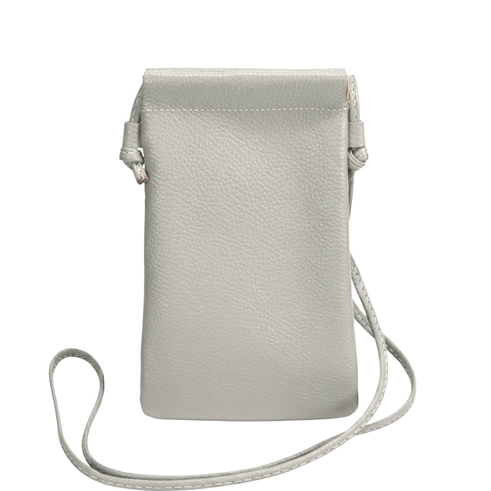 Perla Cow Leather Phone Crossbody Bag - Leather Italiano