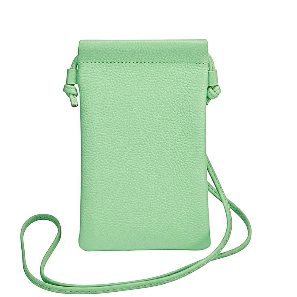 Perla Cow Leather Phone Crossbody Bag - Leather Italiano