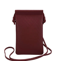 Perla Cow Leather Phone Crossbody Bag - Leather Italiano