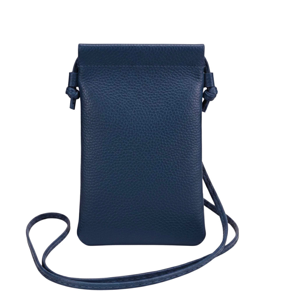 Perla Cow Leather Phone Crossbody Bag - Leather Italiano