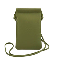 Perla Cow Leather Phone Crossbody Bag - Leather Italiano