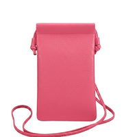 Perla Cow Leather Phone Crossbody Bag - Leather Italiano
