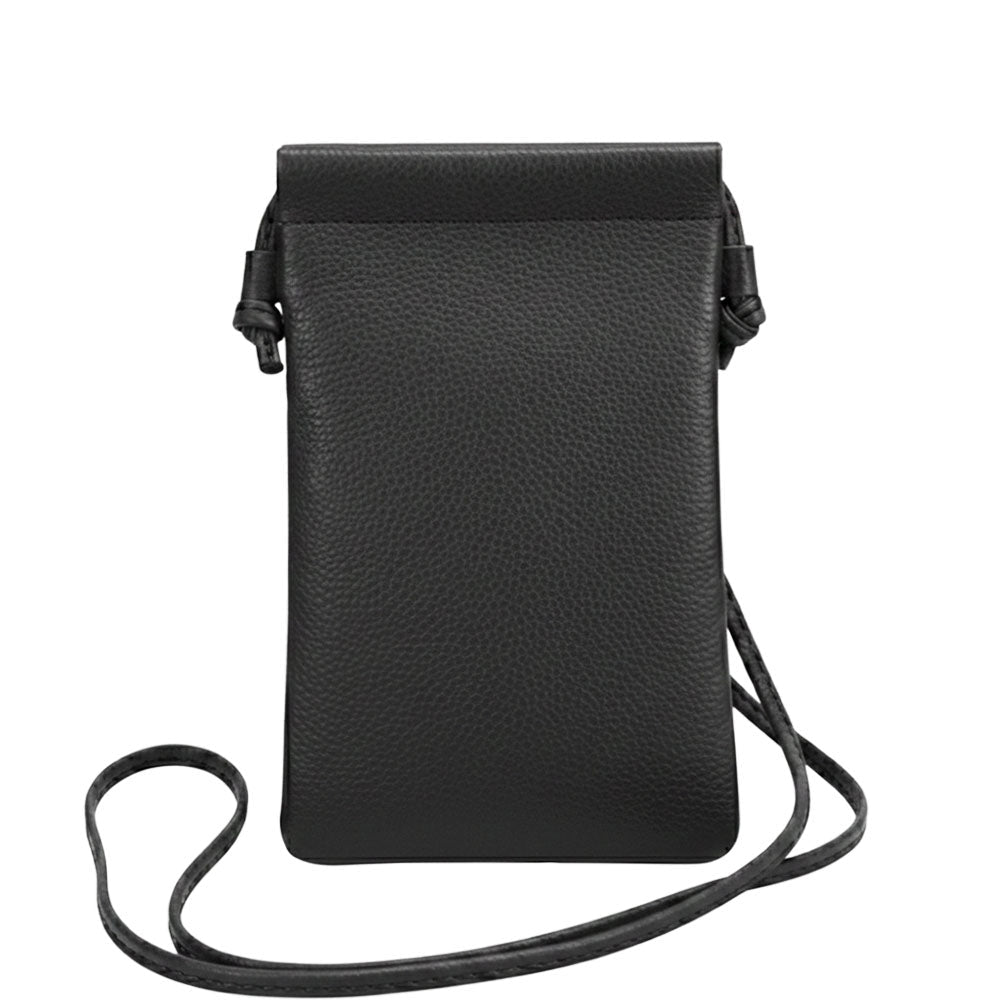 Perla Cow Leather Phone Crossbody Bag - Leather Italiano