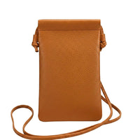 Perla Cow Leather Phone Crossbody Bag - Leather Italiano