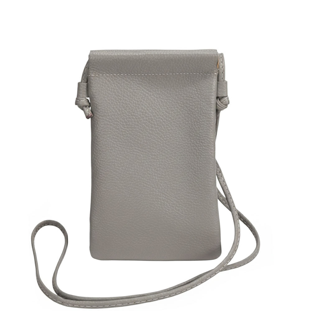 Perla Cow Leather Phone Crossbody Bag - Leather Italiano
