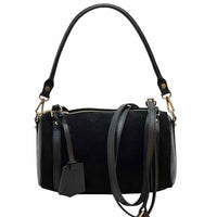 Petra Suede Leather Handbag – Handmade in Florence (Convertible Shoulder & Crossbody) - Leather Italiano