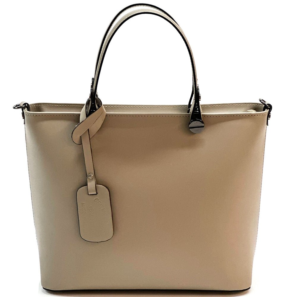 Raffaella Italian Leather Tote Bag – Spacious Everyday Work & Shopping Bag - Leather Italiano