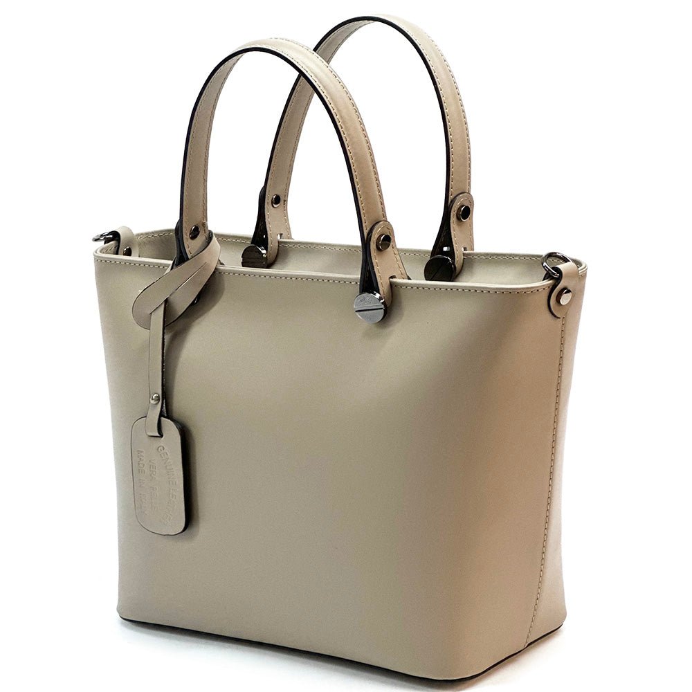 Raffaella Italian Leather Tote Bag – Spacious Everyday Work & Shopping Bag - Leather Italiano
