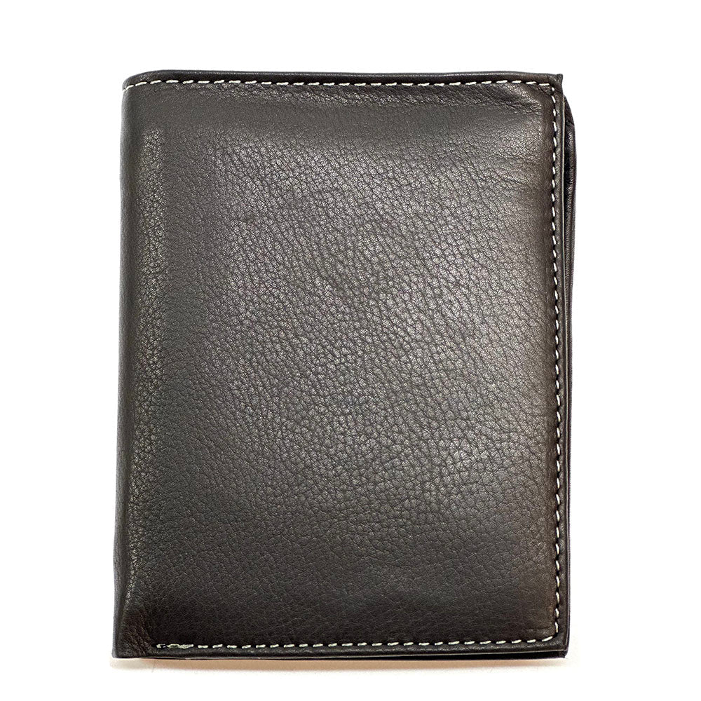 Raviero Cow Leather Vertical Wallet - Leather Italiano