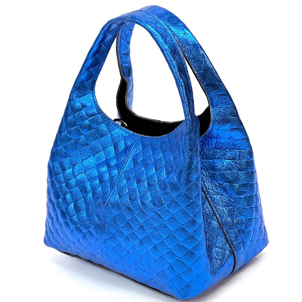 Regina Italian Handmade Quilted Leather Hobo Bag - Leather Italiano