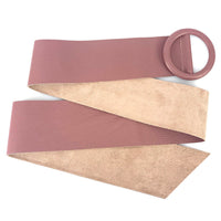 Rings of Elegance Genuine Leather Belt with Decorative Ring - Leather Italiano