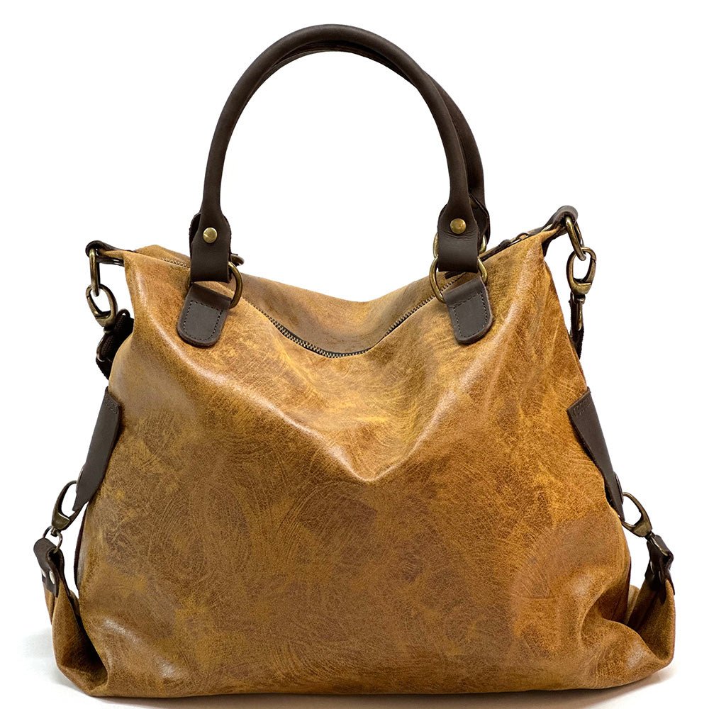 Rolando Italian Leather Bag – Unisex Durable & Versatile Carryall - Leather Italiano