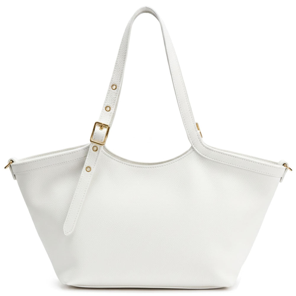 Samantha Italian Cow Leather Shoulder Bag - Leather Italiano