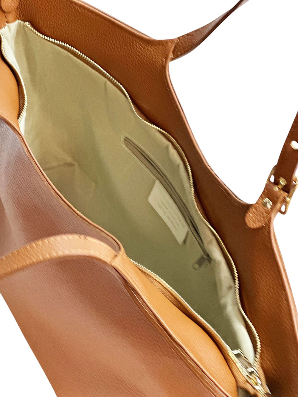 Samantha Italian Cow Leather Shoulder Bag - Leather Italiano