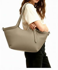 Samantha Italian Cow Leather Shoulder Bag - Leather Italiano