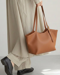 Samantha Italian Cow Leather Shoulder Bag - Leather Italiano