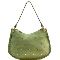 Savannah Suede Leather Shoulder Bag - Leather Italiano