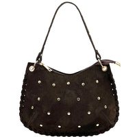 Savannah Suede Leather Shoulder Bag - Leather Italiano