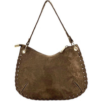 Savannah Suede Leather Shoulder Bag - Leather Italiano