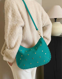 Savannah Suede Leather Shoulder Bag - Leather Italiano