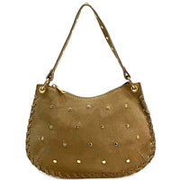 Savannah Suede Leather Shoulder Bag - Leather Italiano