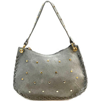 Savannah Suede Leather Shoulder Bag - Leather Italiano