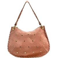 Savannah Suede Leather Shoulder Bag - Leather Italiano