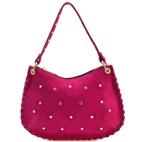 Savannah Suede Leather Shoulder Bag - Leather Italiano