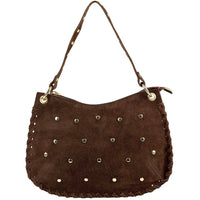 Savannah Suede Leather Shoulder Bag - Leather Italiano