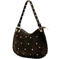 Savannah Suede Leather Shoulder Bag - Leather Italiano