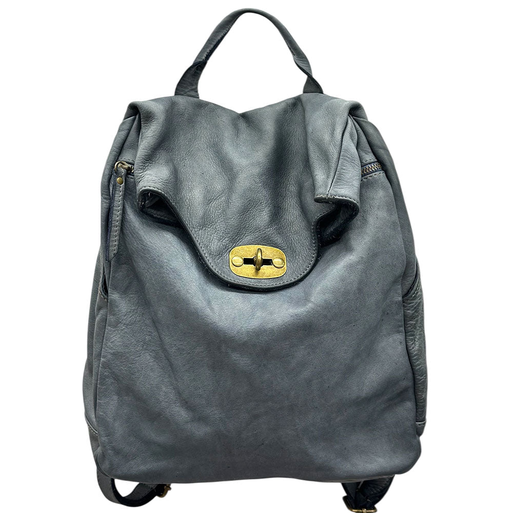 Selmira Washed Cow Leather Backpack - Leather Italiano