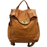Selmira Washed Cow Leather Backpack - Leather Italiano